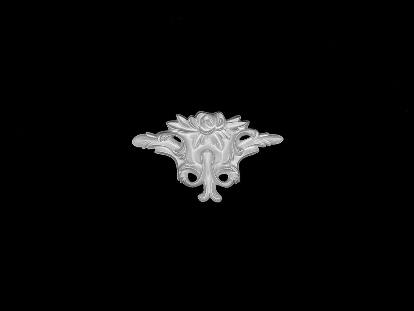 Botanical Scroll Panel Ornament