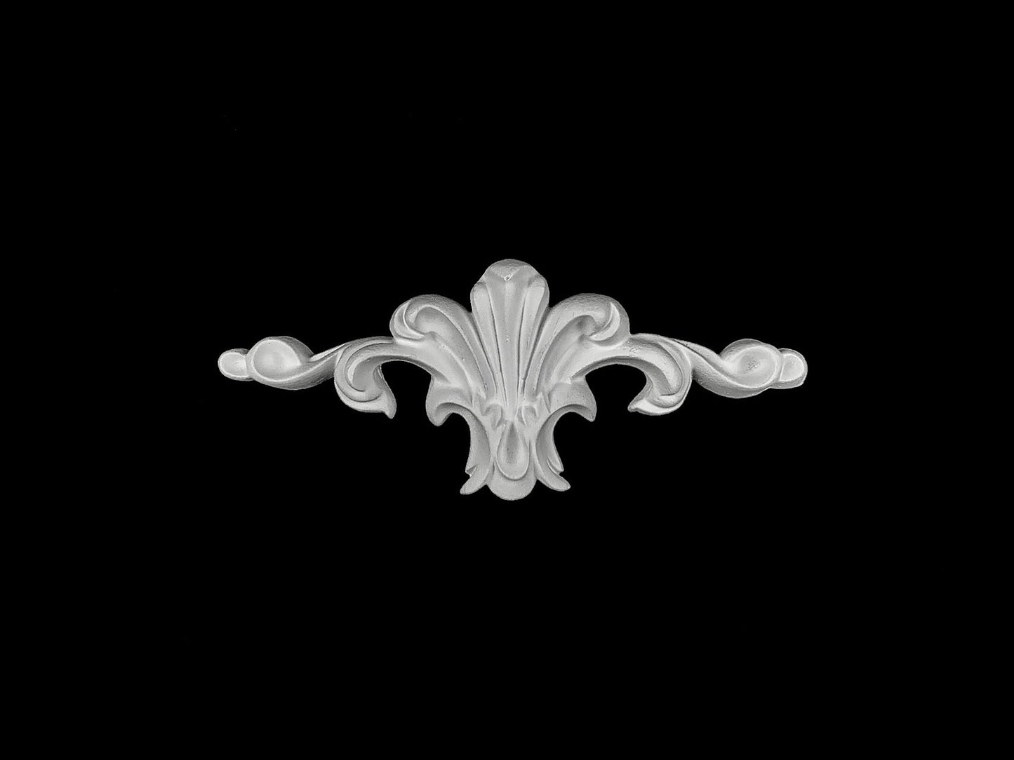Fluted Scroll Accent Ornament