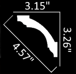 Symmetric Profile Crown Moulding