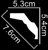 Estate Trimline Crown Moulding - White