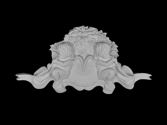 Fruit Garland Cherub Ornament