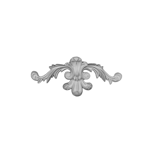 Crest Leaf Panel Ornament