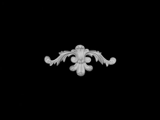 Crest Leaf Panel Ornament