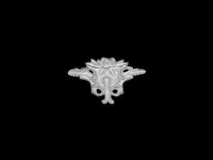Botanical Scroll Panel Ornament