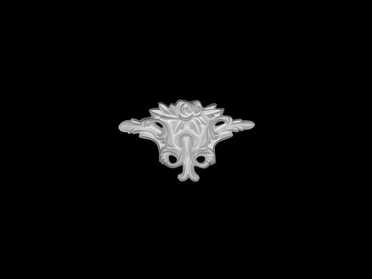 Botanical Scroll Panel Ornament