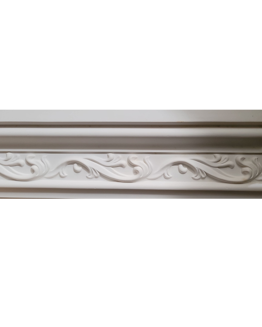 Refined Baroque Foliage and C-Scroll Architectural Trim