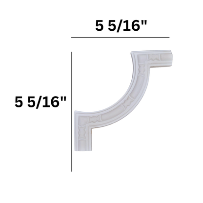 Modern Baroque Sweeping Arc Corner Connector