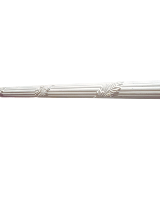 Classical Fluted Molding with Acanthus Leaf Overlays