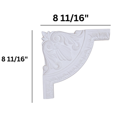 Neoclassical Acanthus Leaf & Scroll Architectural Corner Element