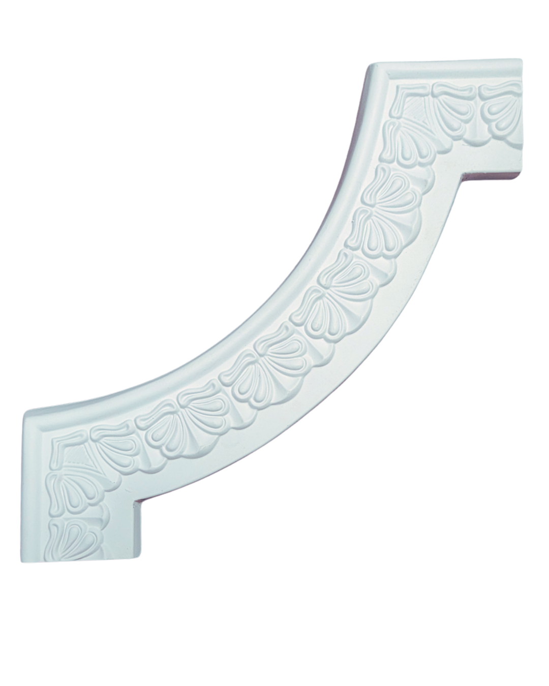 Elegant Radius Arch Corner with Repeating Shell Relief