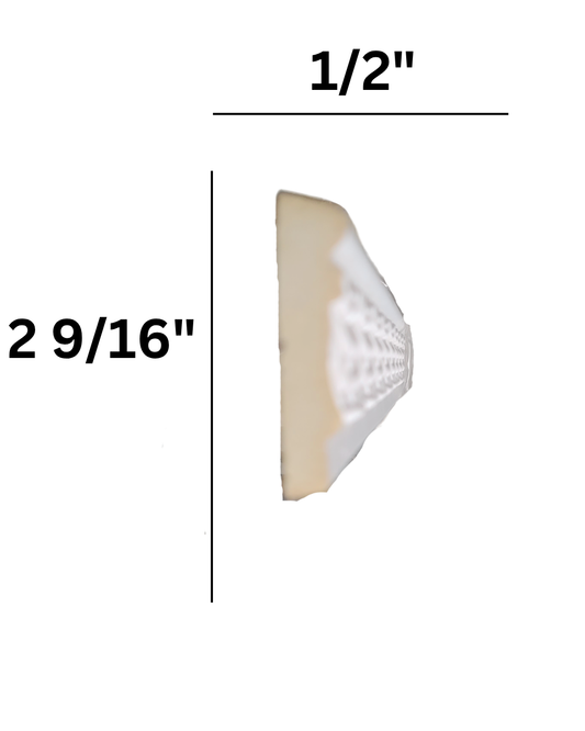 Rhythmic Scalloped Shell Decorative Frieze Molding