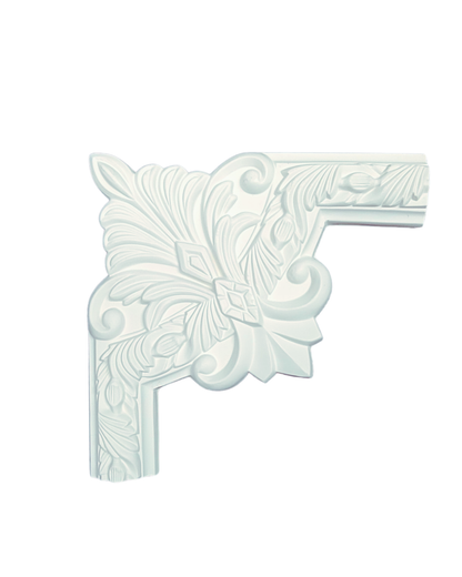 Majestic Palmette and Scroll Architectural Corner Element