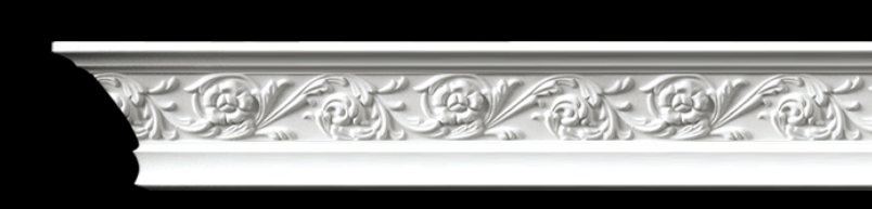 Floral Scroll Crown Cornice