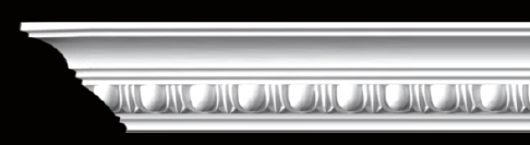 Elegant Dentil Crown Cornice Detail View