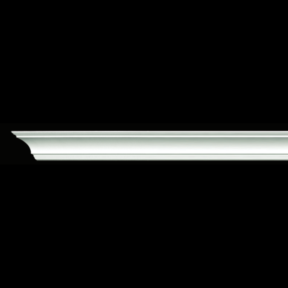 Refined Edge Crown Moulding - White
