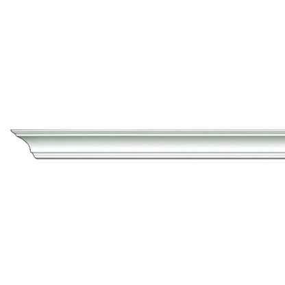 Refined Edge Crown Moulding - White