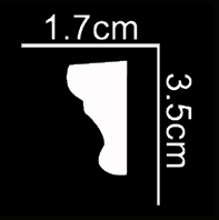 Windsor Narrow Panel Moulding - White