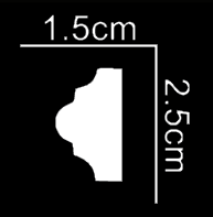 Belmont Slim Panel Moulding - White