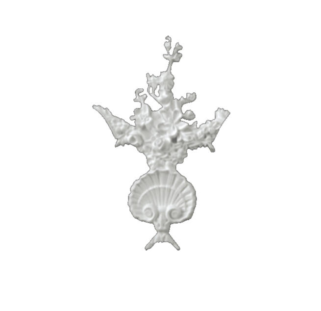 Royal Crest Leaf Panel Ornament